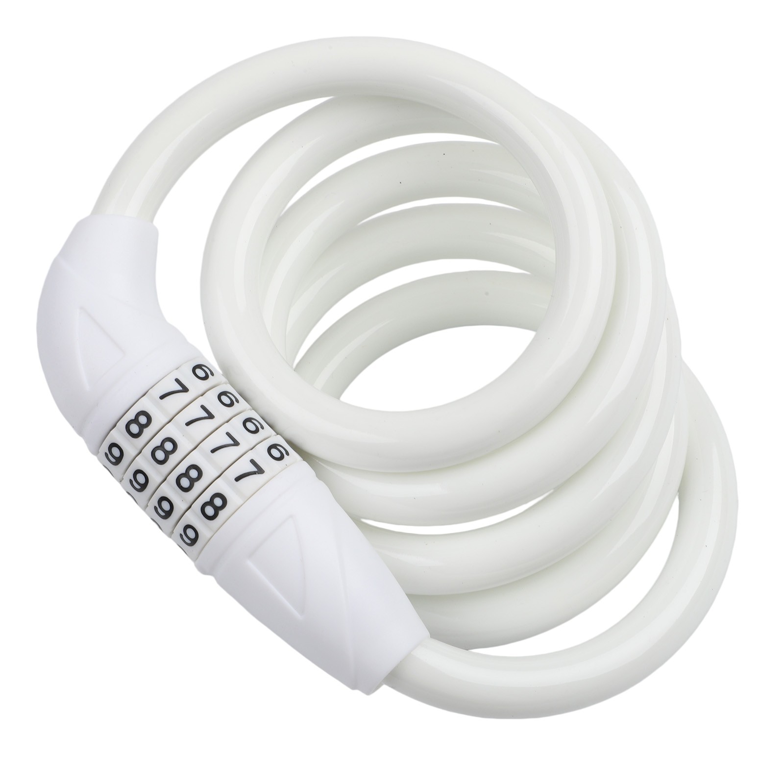 4 Digit Combination Bike Lock 120cm Steel Cable for Bicycle Safety