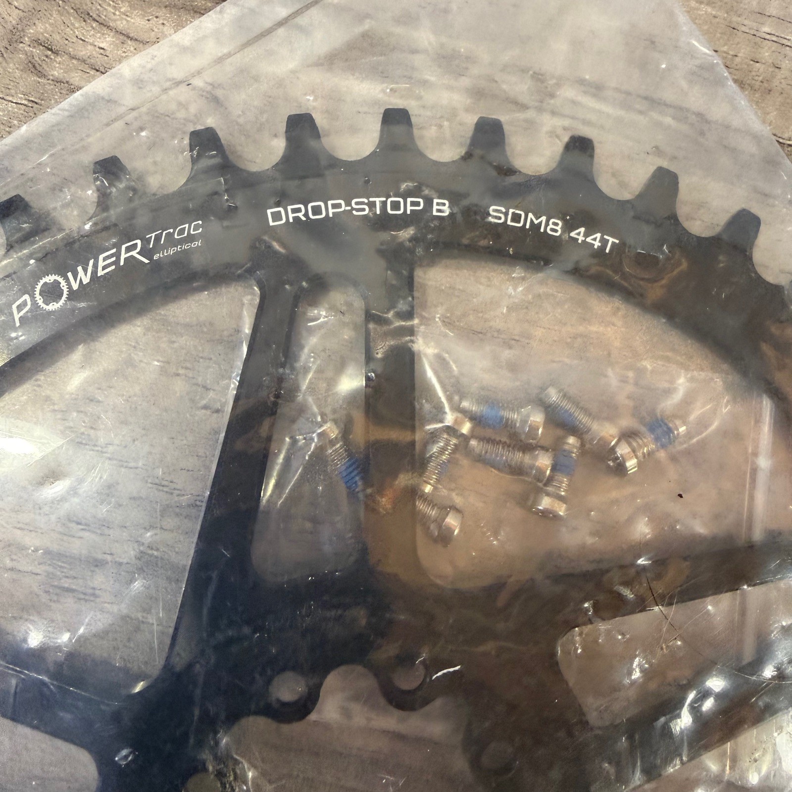 Wolf Tooth Drop-Stop B SDM8 44T for SRAM 8-Bolt Direct Mount Chainring Black