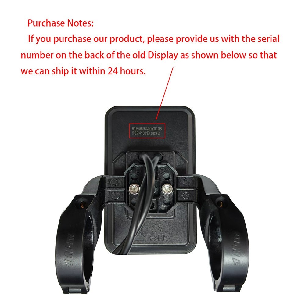 YL81F Display Screen Meter EBike 36V 48V Speed Controller for Engwe Bike Yolin