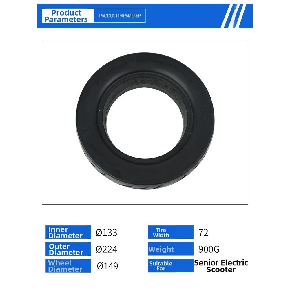 PU Solid Tire 9×3.00-6 Designed for Comfortable Ride on Rough Surfaces
