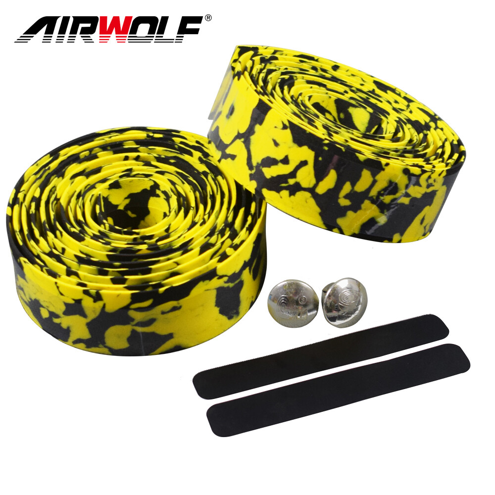 2 PCS Road Bike Handlebar Tape Bicycle Drop Bar Wrap Outdoor Sports Non-slip