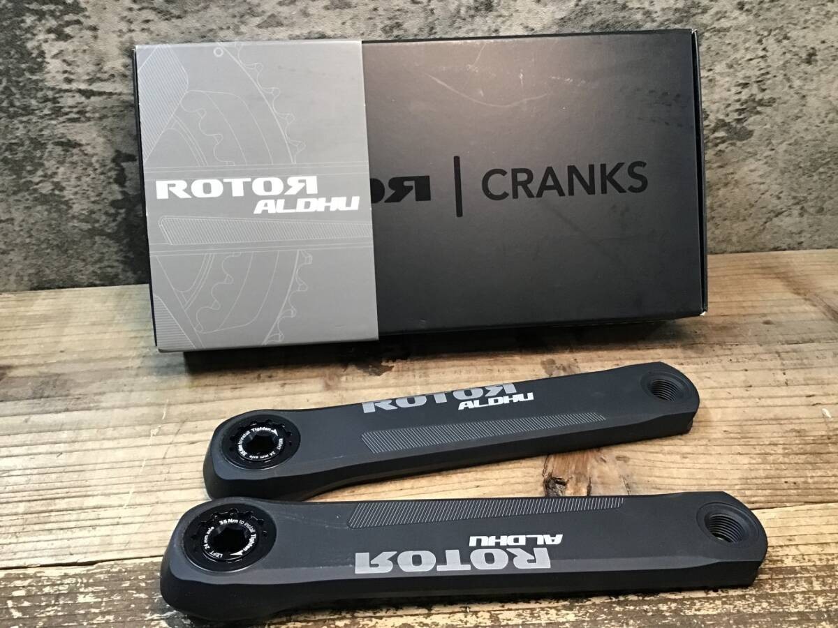 ROTOR Aldhu Crank Arm Set Road Bike Black Used first come first served Rare