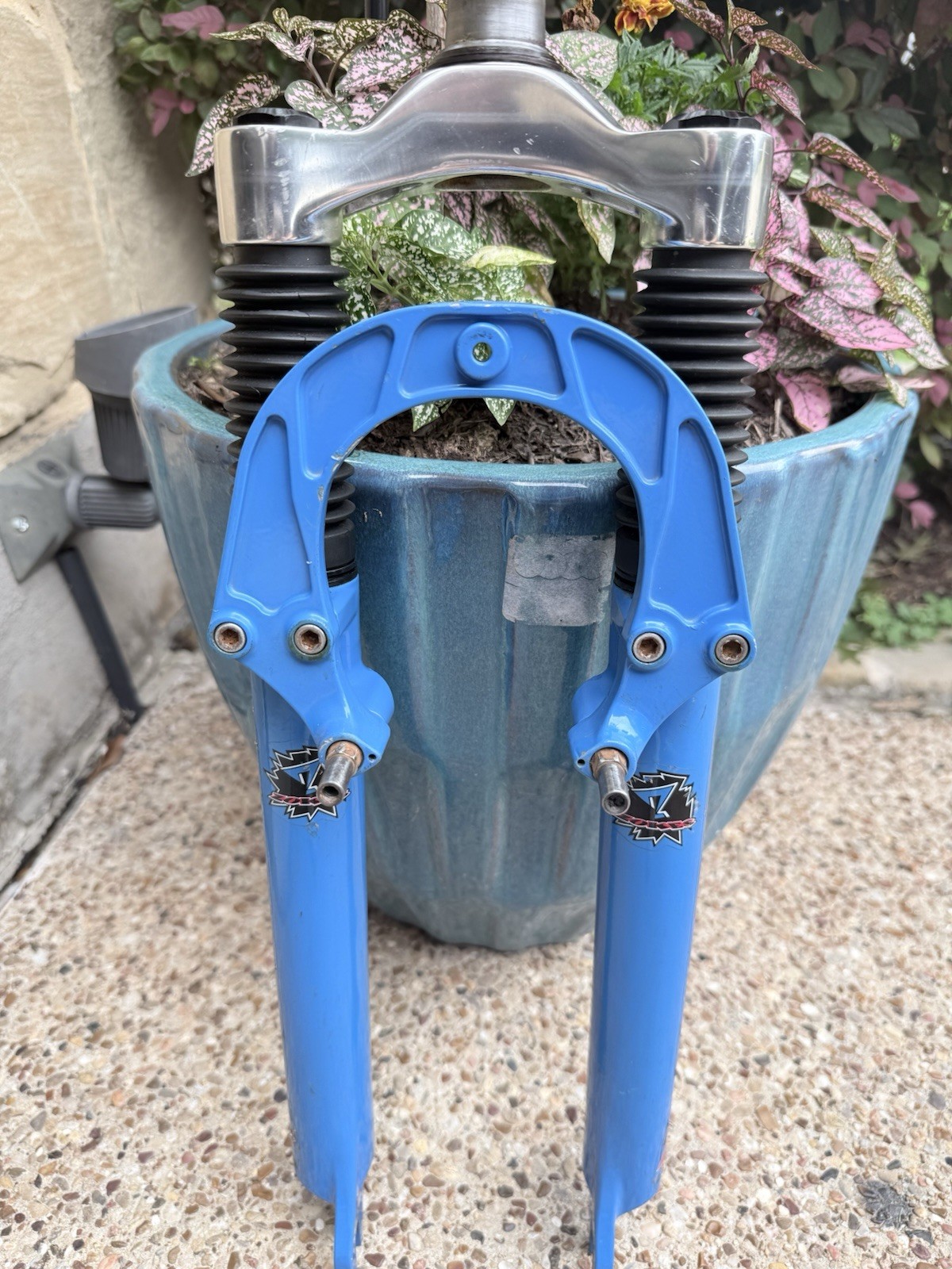 Zokes Suspension Forks Fork 1 1/8″ 26″ wheel Blue retro bike bicycle Marzocchi
