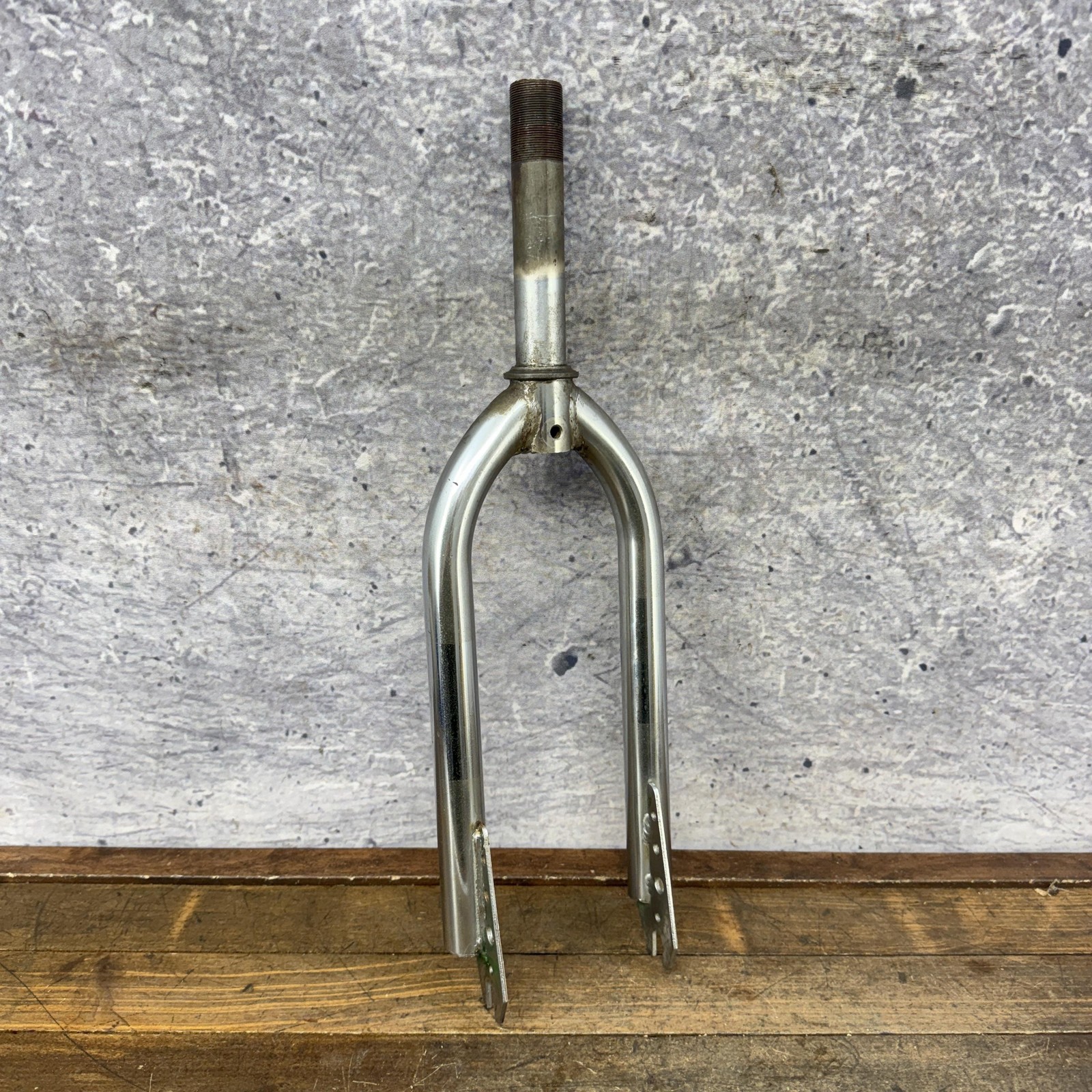 Vintage BMX Fork 20in 1 In Threaded Chrome Steel 1980s Old School Race Bike