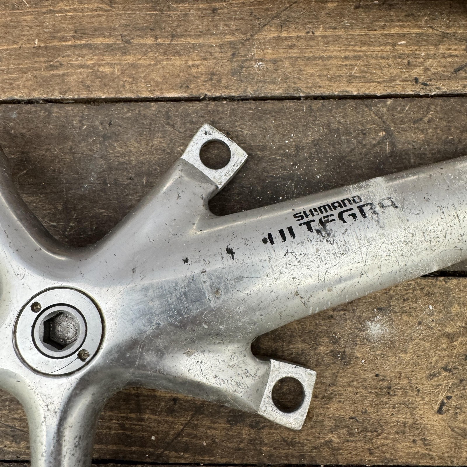 Vintage Shimano Ultegra FC-6500 175mm Crankset Arms 9-Speed Double Road 175 mm