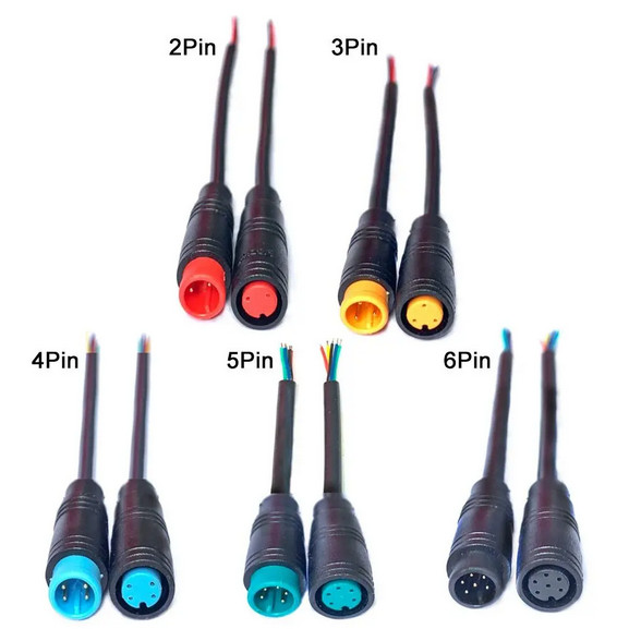Waterproof Connector For Ebike Julet Basic Connector 2 – 6 Pin Cable