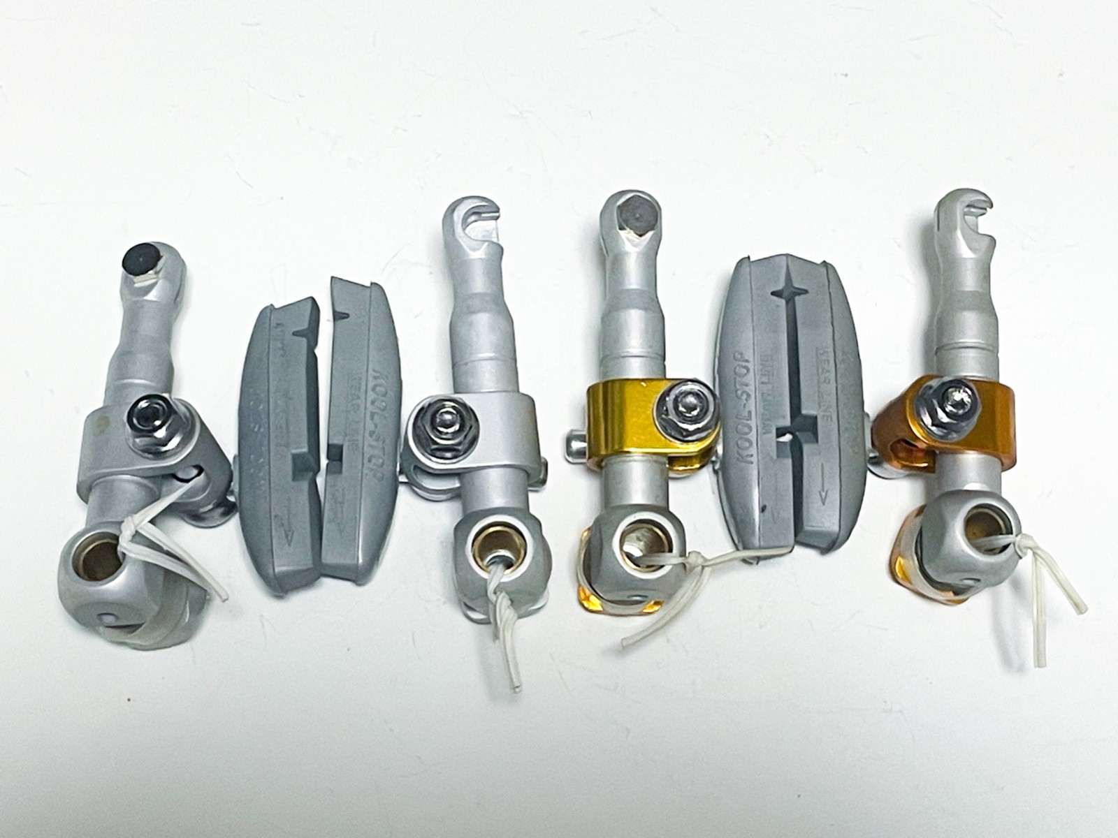 NOS TEKTRO RBP CNC Machined Cantilever Brake Set Front Rear Silver Gold 90s MTB
