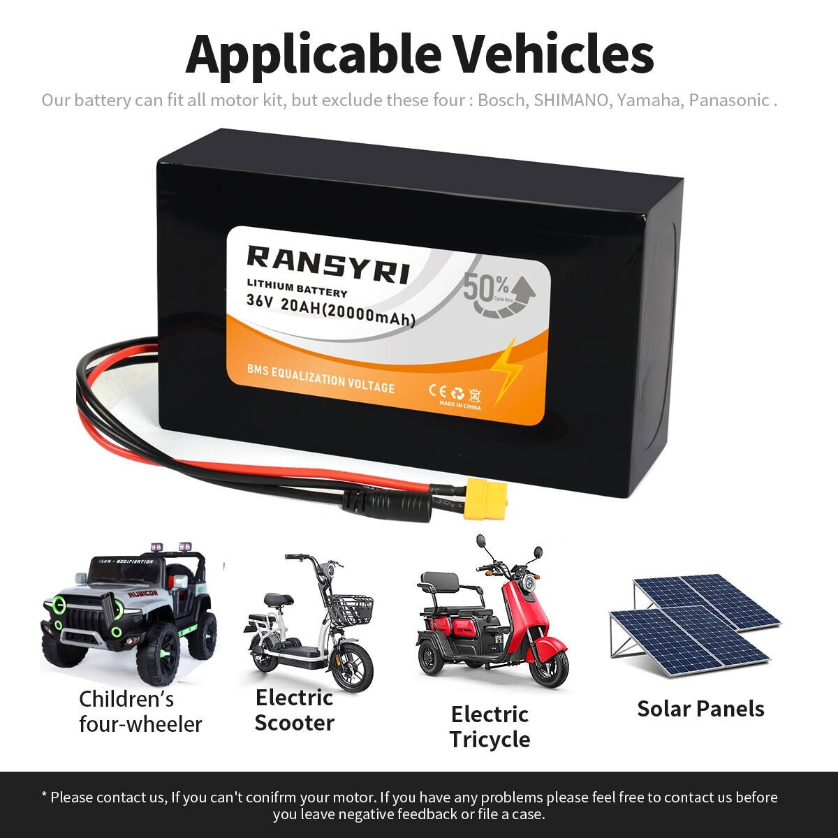 36V 20ah Lithium-ion Battery 500W 1000W Scooter Battery for Electric Bicycle