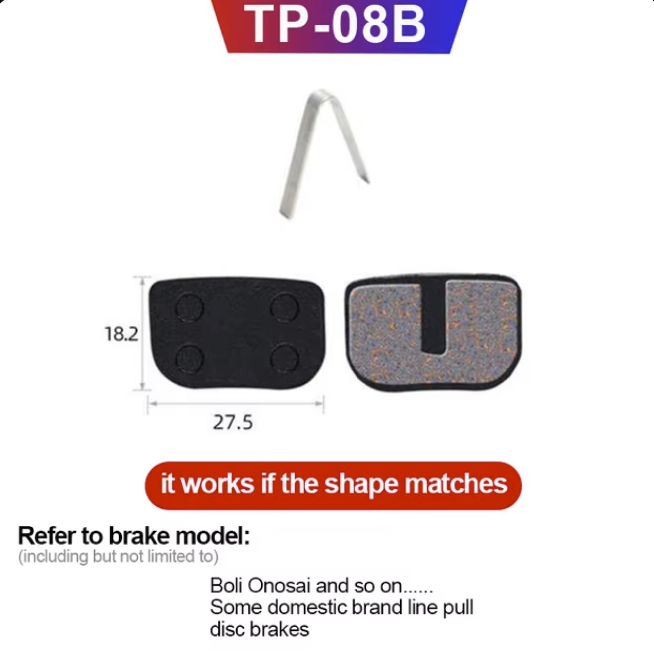2 Pairs MTB Bike Hydraulic Disc Brake Pads for Shimano, SRAM, & More, Durable
