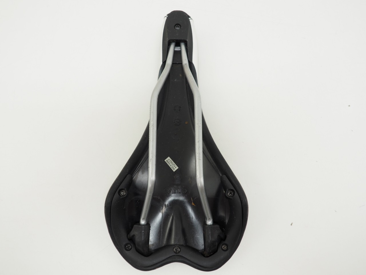 Forte Velo Tri-Carbon Cro-Mo Gel 131mm Bicycle Saddle 270mm Long Black/ White