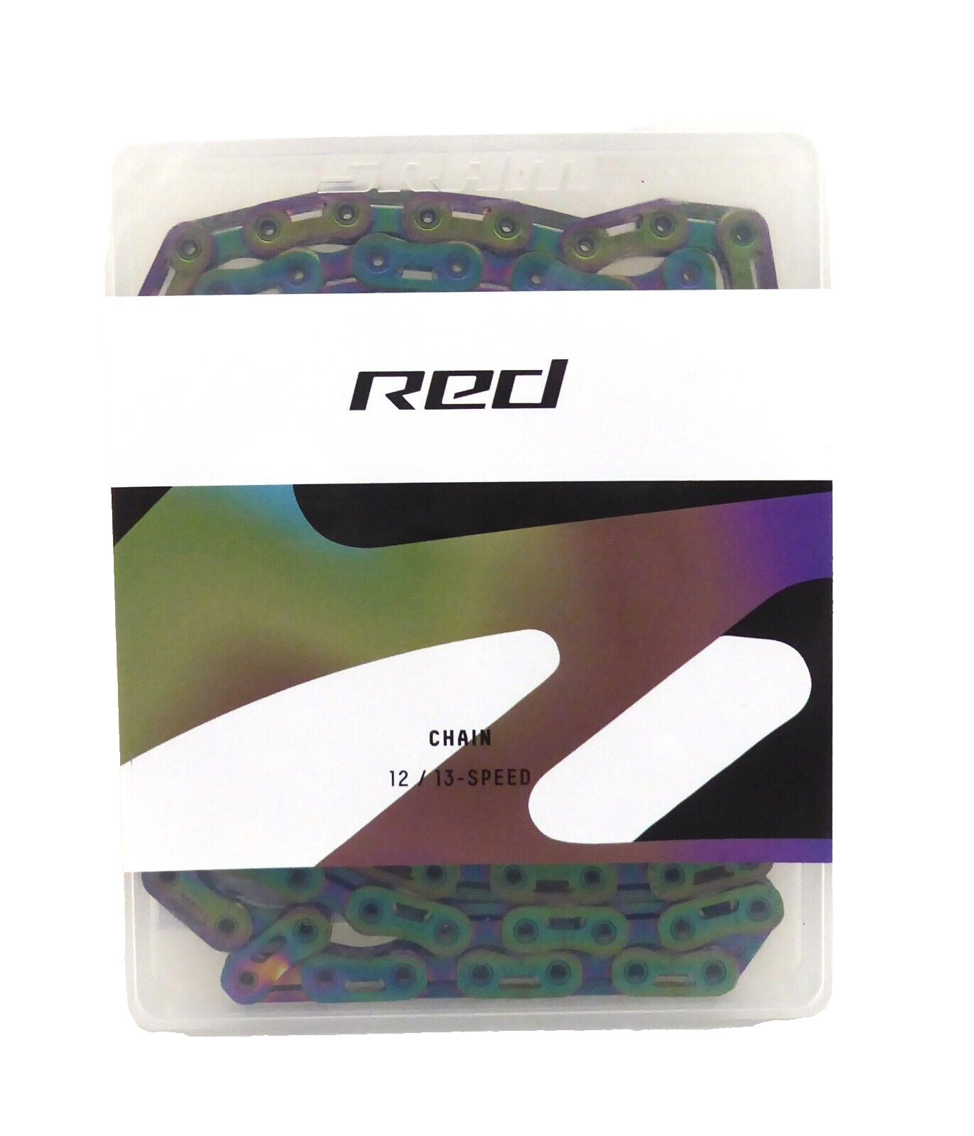 SRAM RED Flattop Chain – 12-Speed, 126 Links, Flattop, PowerLock, Rainbow, E1