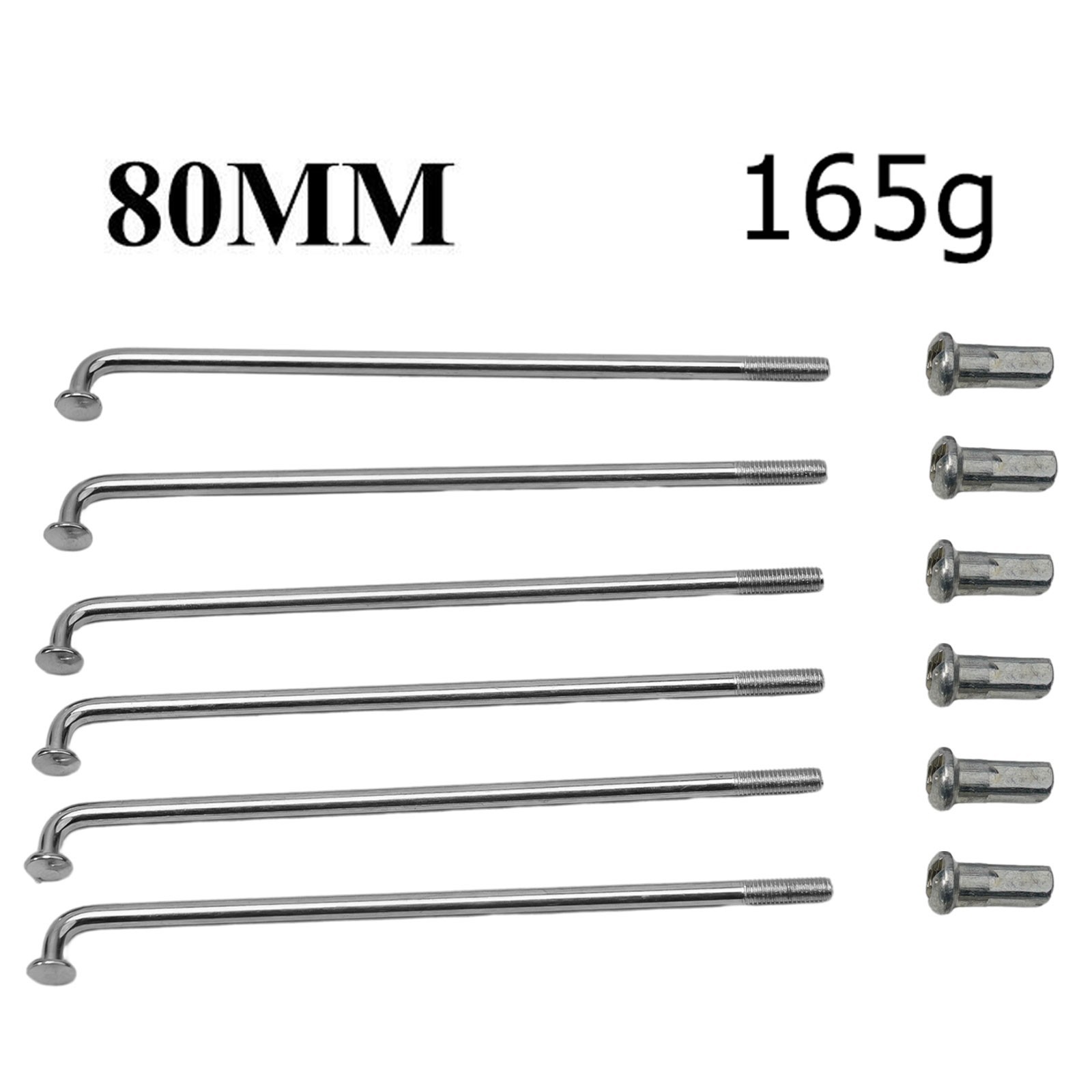 Bicycle Spokes Wheel Rim Spokes 2.5mm 12G 12K Steel 80-305mm Load Wire New