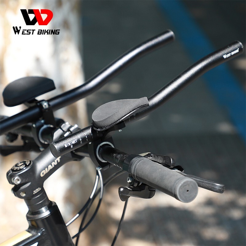 Bicycle Rest Handlebar Clip on Aero Bars Road Bike Extension Triathlon Aerobars