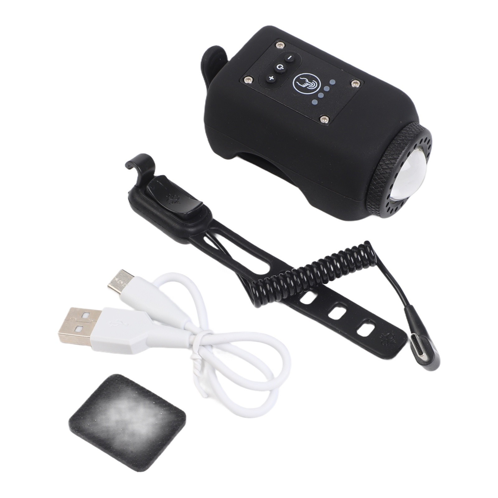 Waterproof Night Bike Headlight with USB Rechargeable Speaker IPX5 for Cyclists
