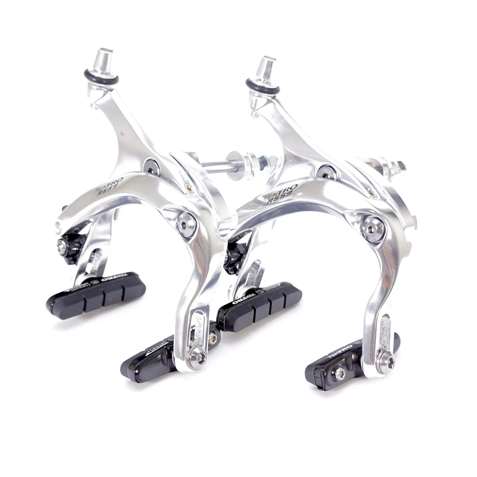 Tektro R559 Long Reach Bike Caliper Brake 55-73mm Nutted F+R – Silver or Black