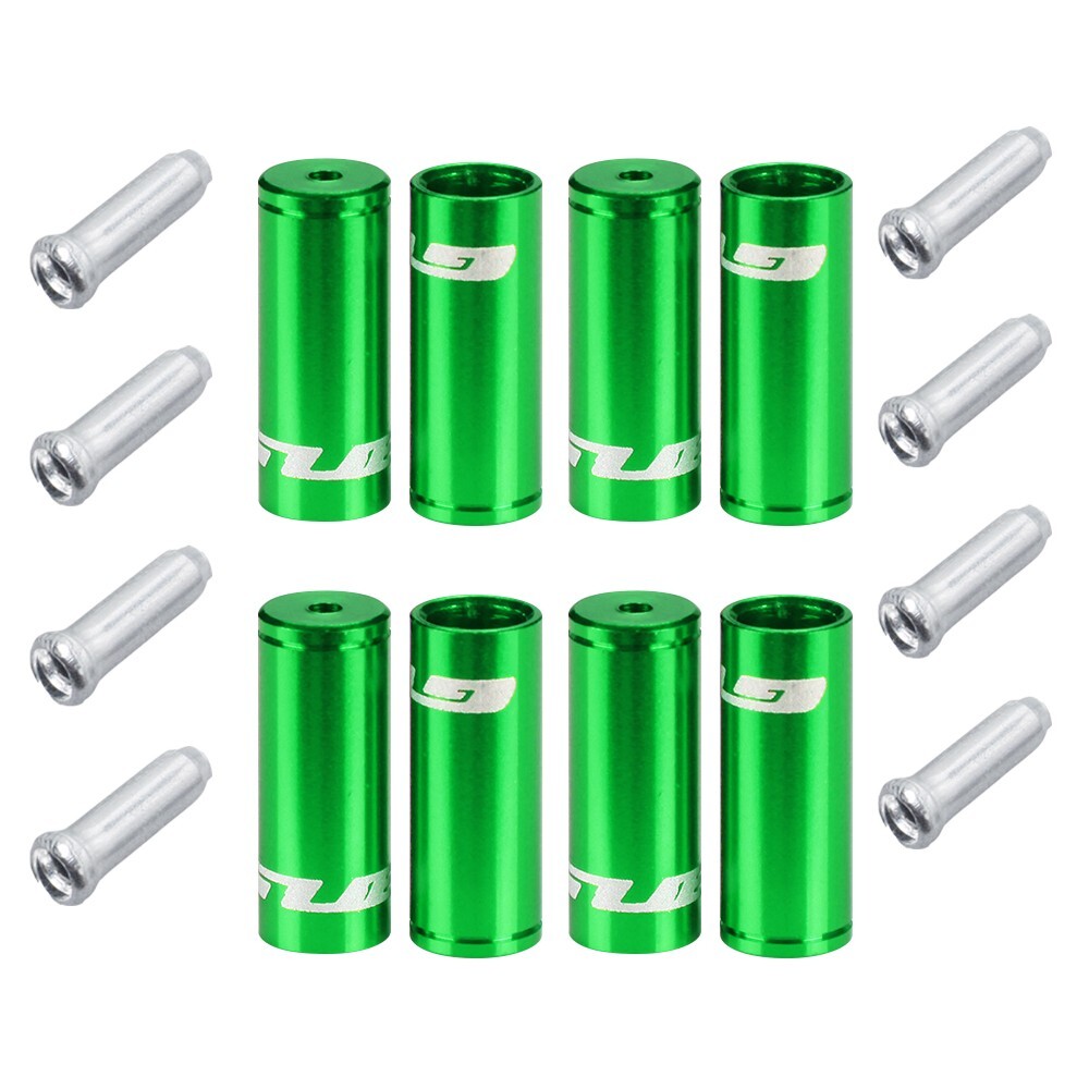 GUB Bicycle Brake Shifter Cable Ferrules 4mm 5mm Jagwire Cable Ends 12 pc Set