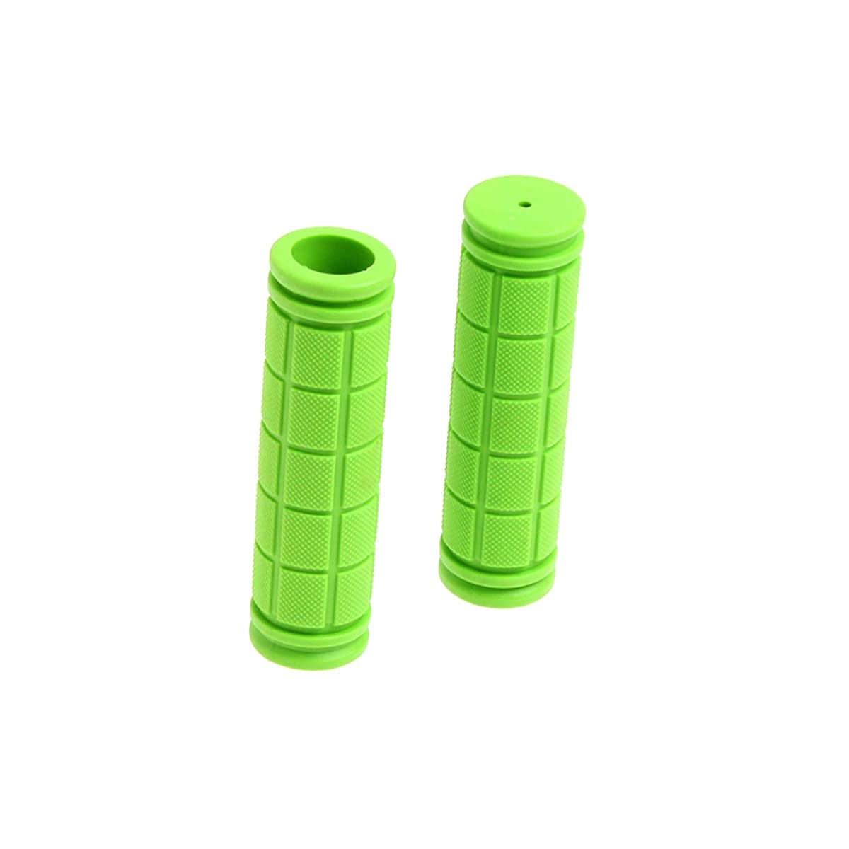 1 Pair Kids Bike Grips Anti-Slip Rubber Handlebar for Small, Green