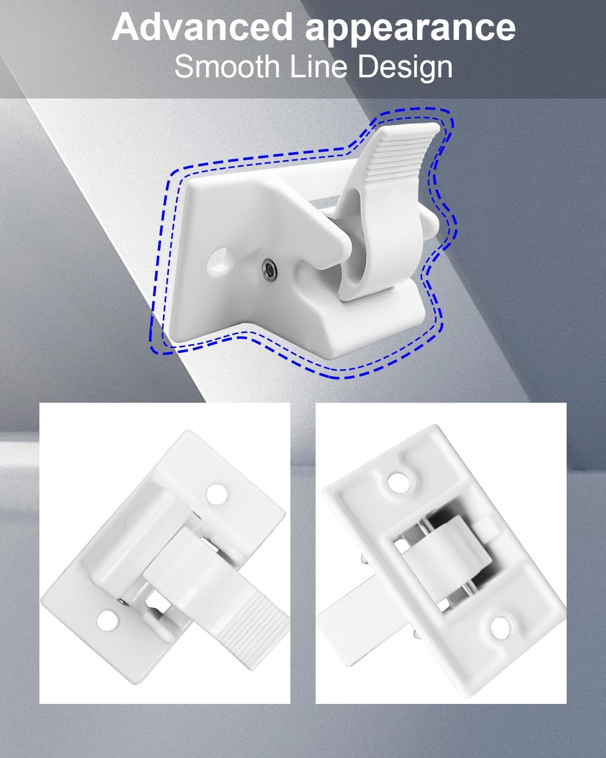 2Pcs RV Awning Bracket Replace 3104653.005, RV Camper Trailer Bottom Mounting Br