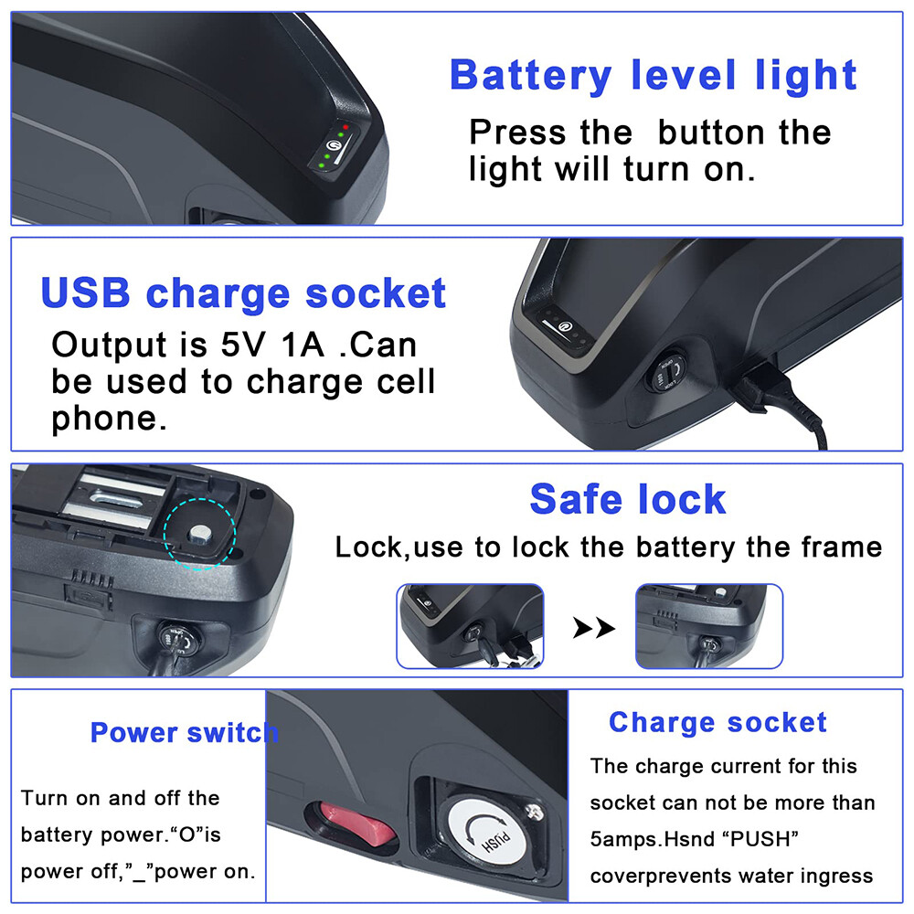 Hailong 48V 30Ah Ebike Battery 1200W for Samsung Electric Bike Batterys 35A BMS