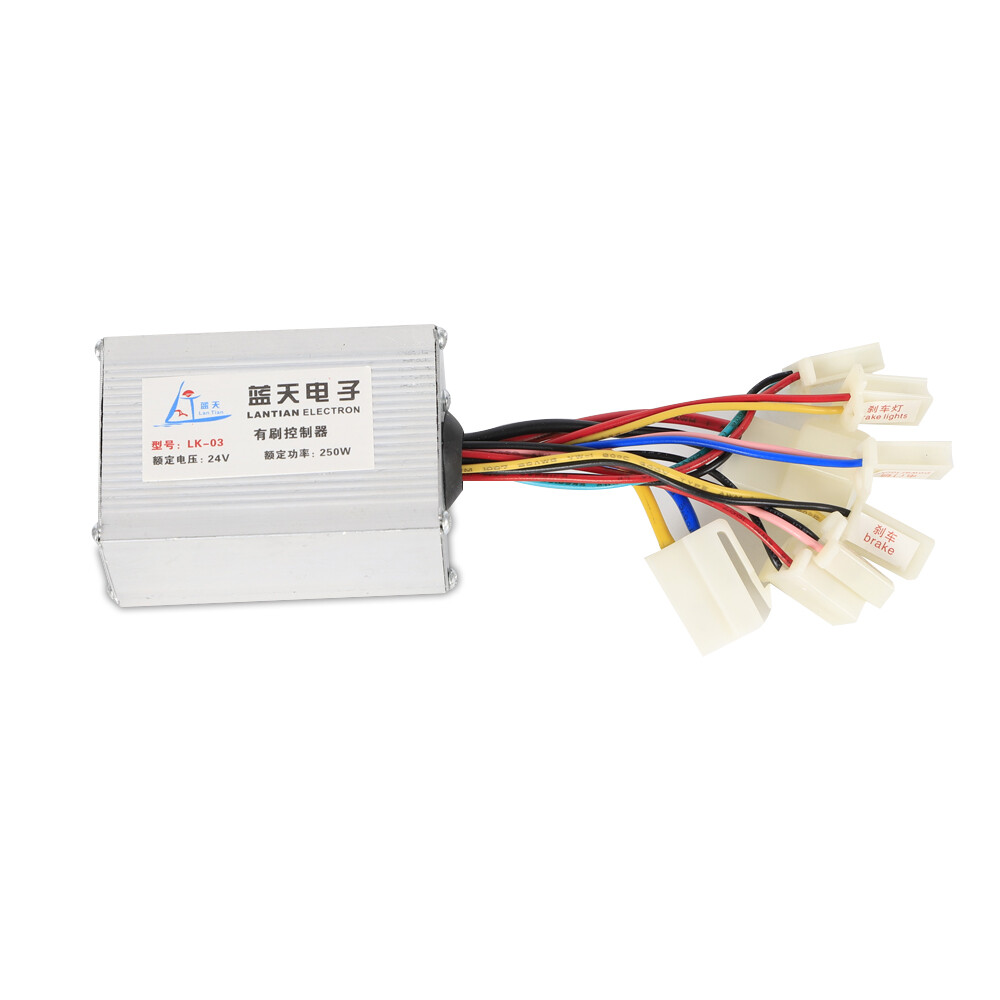 250W 24V Electric E-Bike Conversion Kit Brush Motor w/freewheel Motor Controller