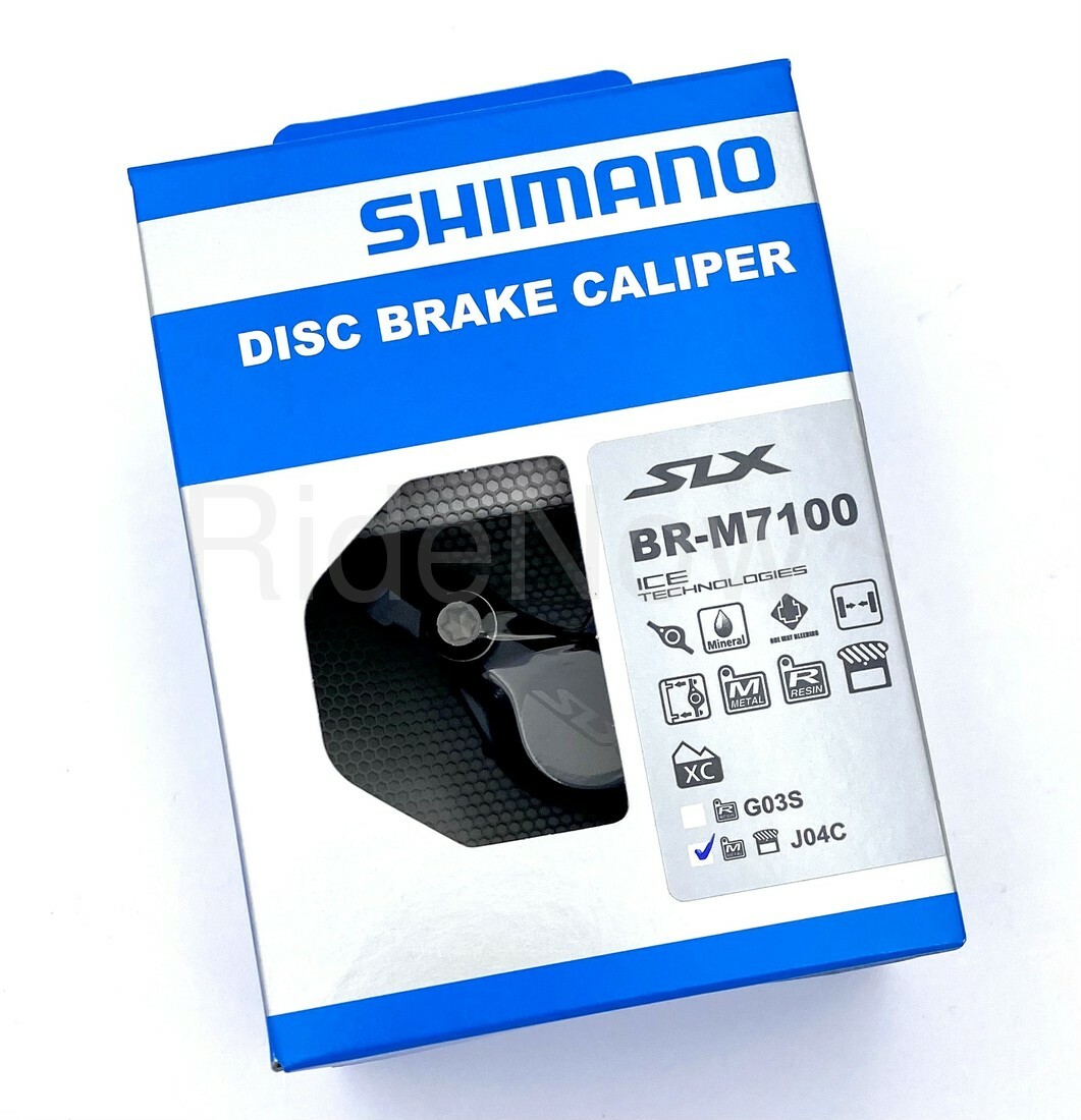 New Shimano SLX BR-M7100 Disc Brake Caliper,w/J04C Metal Fin Pad/Ice Tech