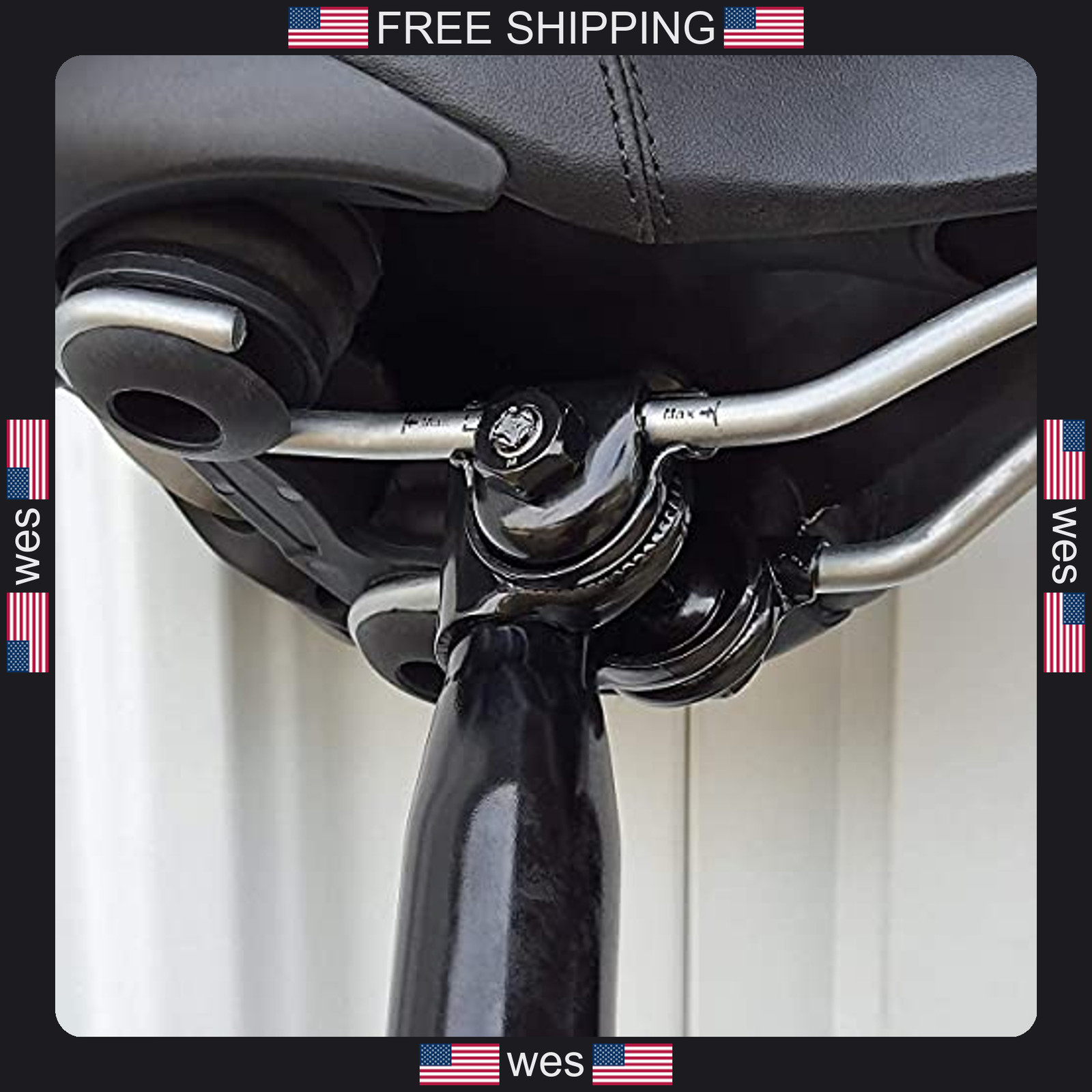 Bike Seat Clamp for Standard Rail Saddles 7/8 Inch Durable Steel