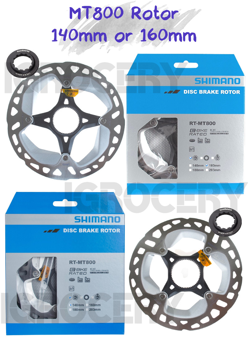 Shimano RT-MT800 Disc Brake Rotor Center Lock 140mm or 160mm New (1PC)