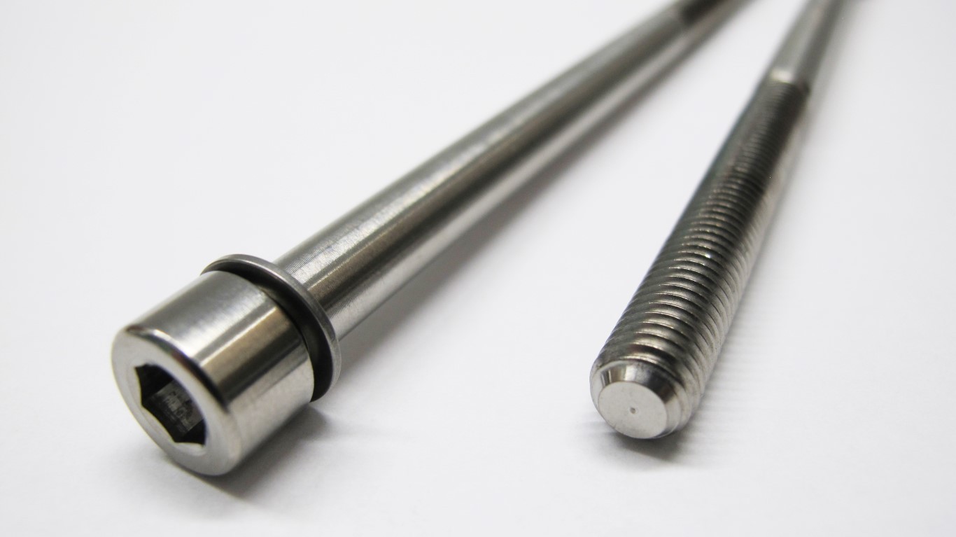 M8x150 QUILL STEM DRAW BOLT / TITANIUM Bicycle Optional 21.8mm Wedge/19.2mm Cone