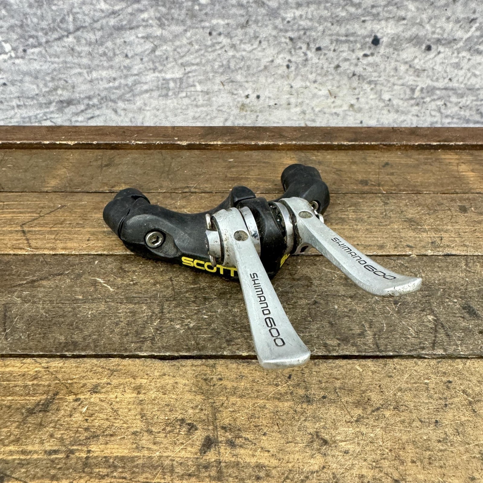 Vintage Scott Aero Bar End Brace Mount Part Shimano 600 Shifter Friction TT Tri