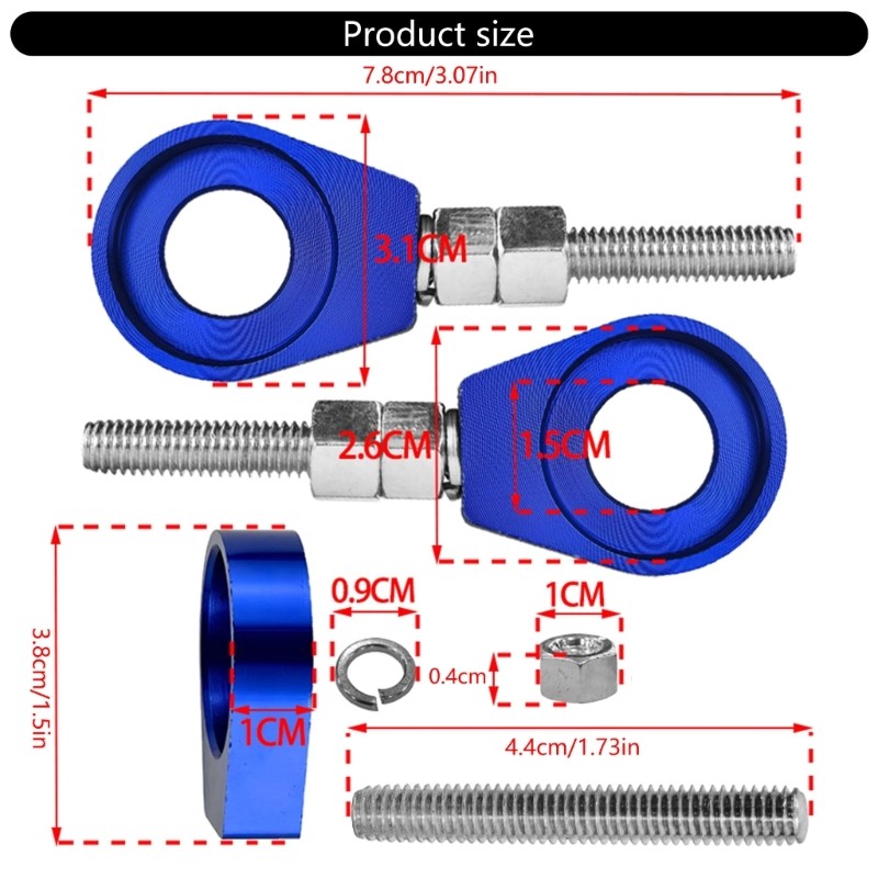 Motorcycle Chain Adjustment Tool For Dirt Bike Universal Rear Wheel Component