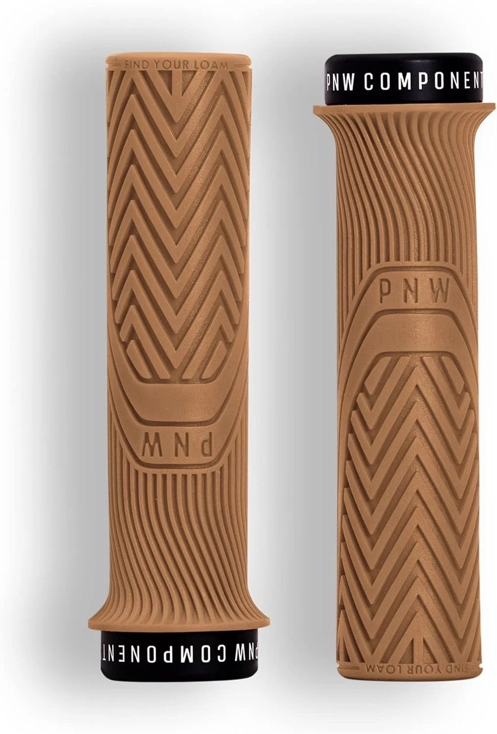 Loam MTB Bike Grips – Lock-On Mountain Bike Handlebar Grips – 25A Tacky Rubbe…