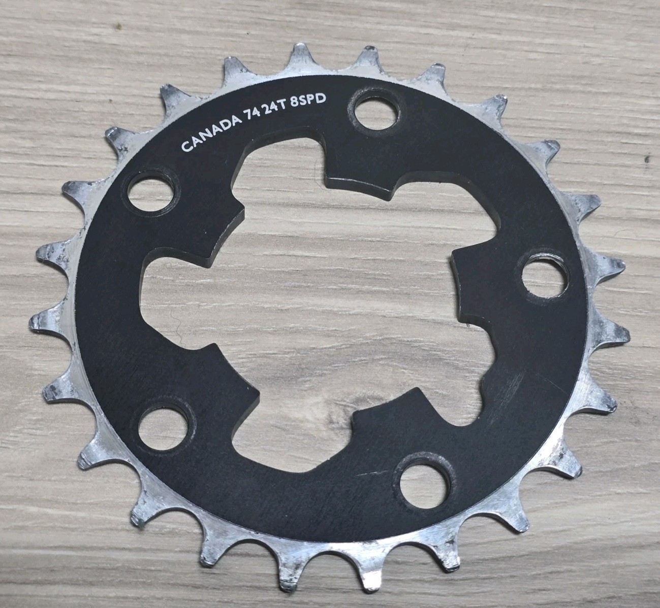 Vintage Race Face 24t 8 Speed Machined Aluminum Chainring Canada *Fast Ship*