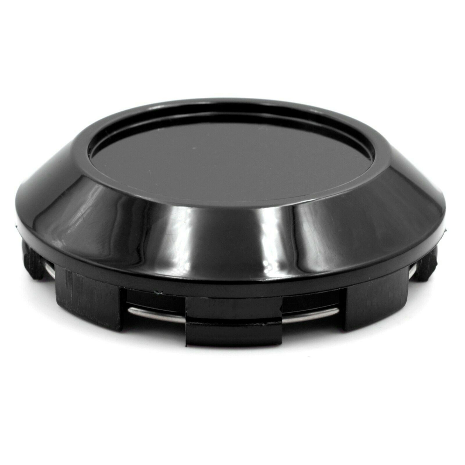 4pcs 76mm /71.5mm Wheel Center Hub Cap K77 Black With Steel Ring Universal