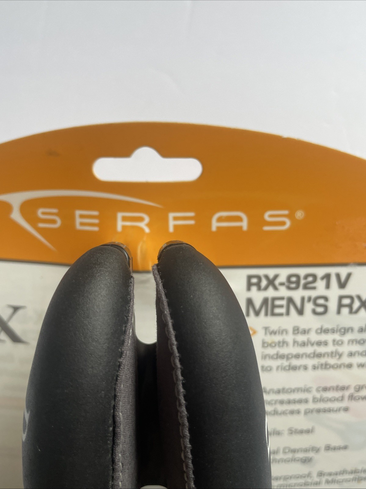 Serfas RX-921V Mens Microfiber Road Mountain Bicycle Saddle Black NEW