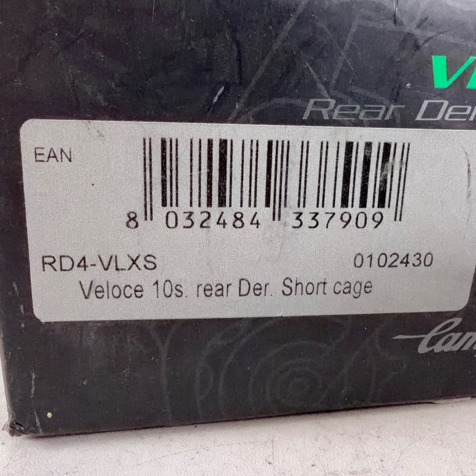 Campagnolo Veloce Rear Derailleur 10 Speed Short Cage Silver RD4-VLXS