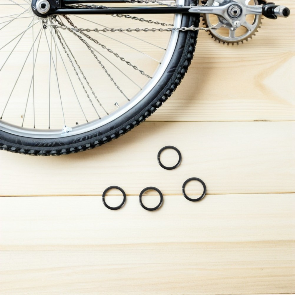 4 Pcs Bicycle Bottom Gasket Bike Fork Crown Races Aluminum Alloy Front Spacer