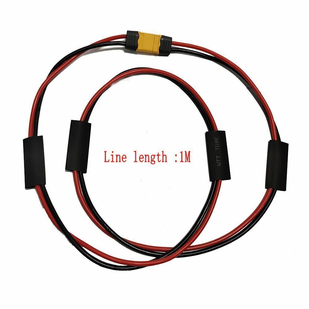 Ebike Battery Extension Cable XT60 Male 14AWG 1M 2M AAU