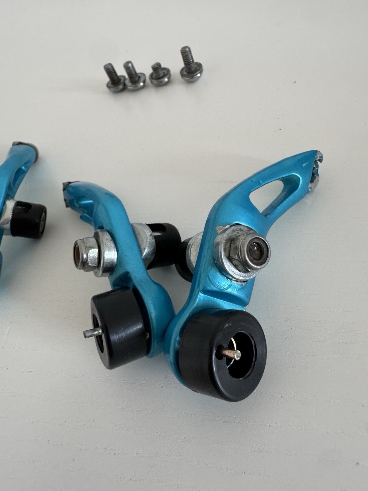 LIGHT BLUE PAINTED V BRAKES BRAKESET MTB BRAKES – mountain bike brakes
