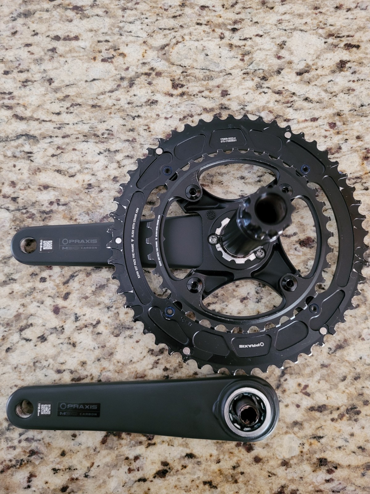 Praxis Zayante M30 52/36 X-Rings Carbon Crankset 160/104BCD Leva Time 172.5mm