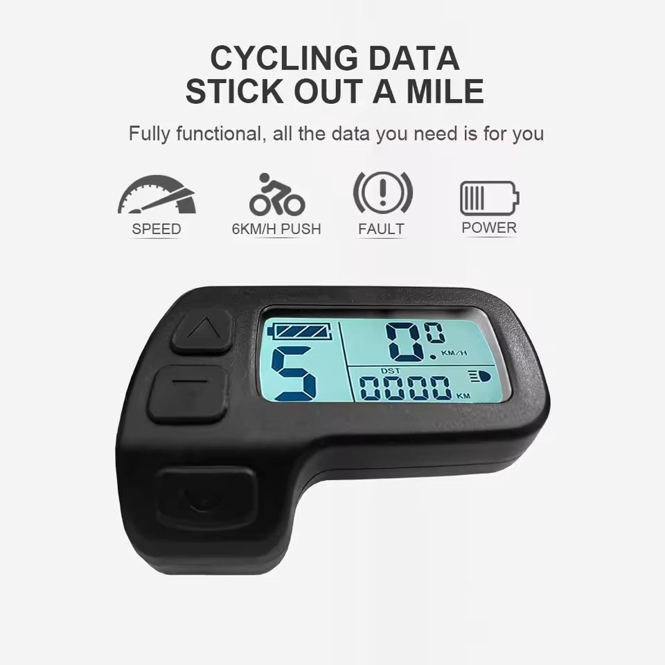 E-Bike 5pin 24V/36V/48V KT-LCD11 Display Power Speed Meter Control Panel WP AAU