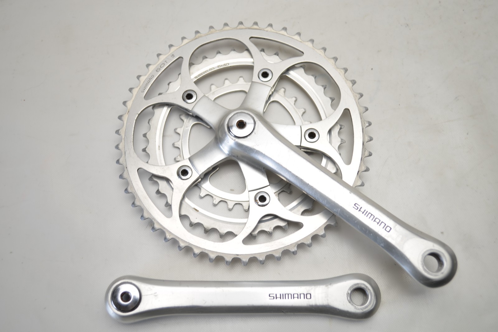 SHIMANO DEER HEAD XT BICYCLE 170 MM TRIPLE 50/40/38 TOOTH JIS CRANKSET FC-6206