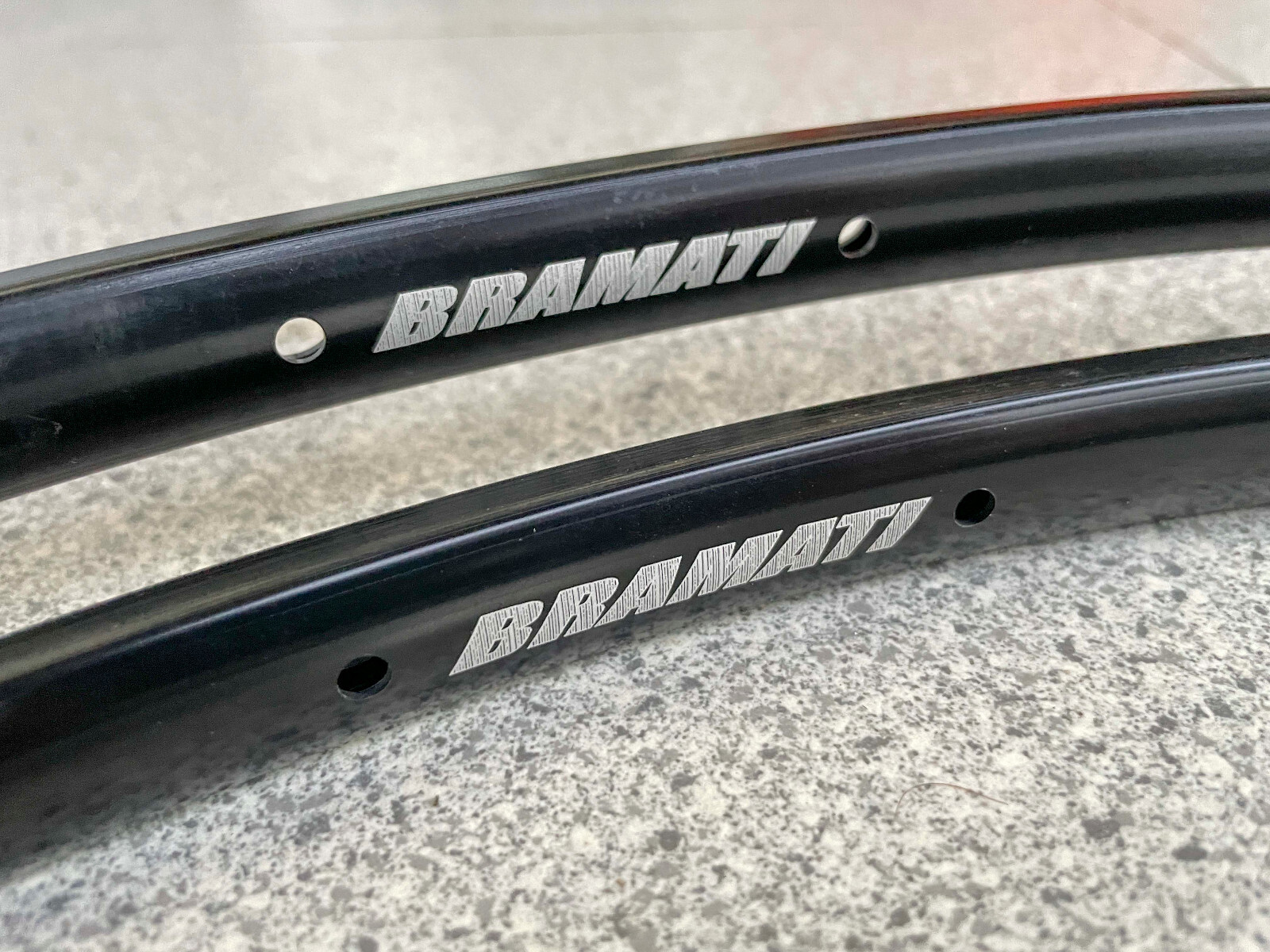 2X DRC FOCUS Rims By Bramati 32H NOS Tubular Rims Rare New Focus 255 Gr. Black