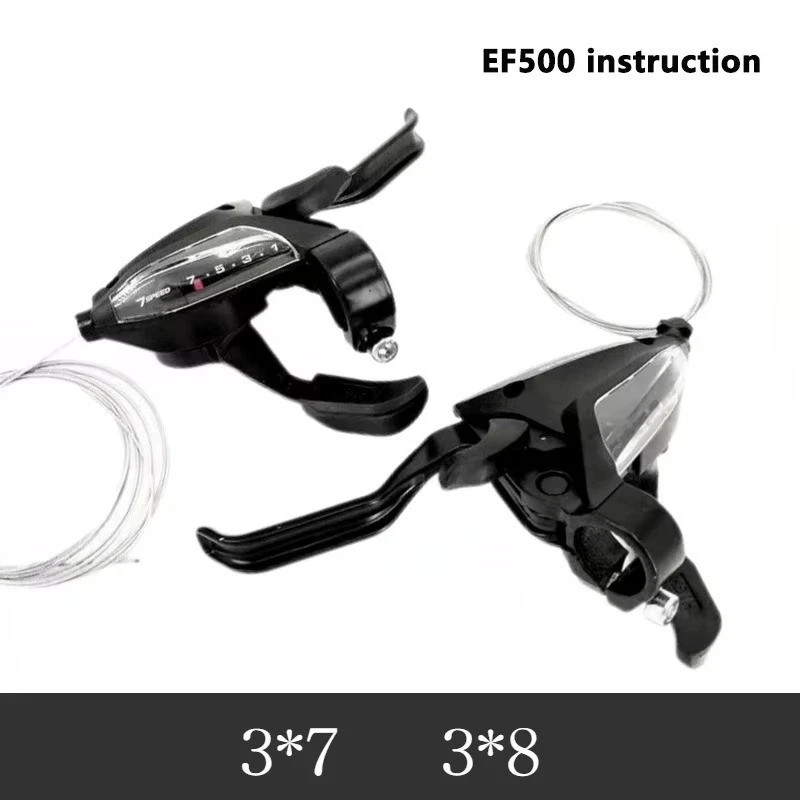 Fit For Shimano ST-EF500 3/7/8 speed MTB Bike Brake Levers Set Shifter EF500