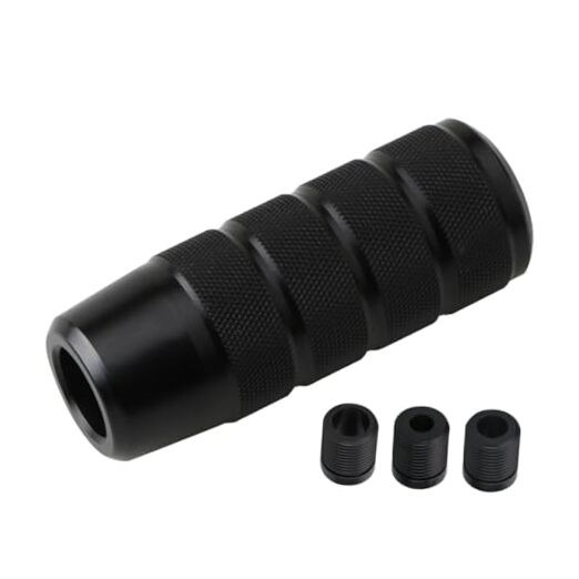 95mm/3.74″ Car Shifter Knob, Aluminum Weighted Automotive Gear Shift Black