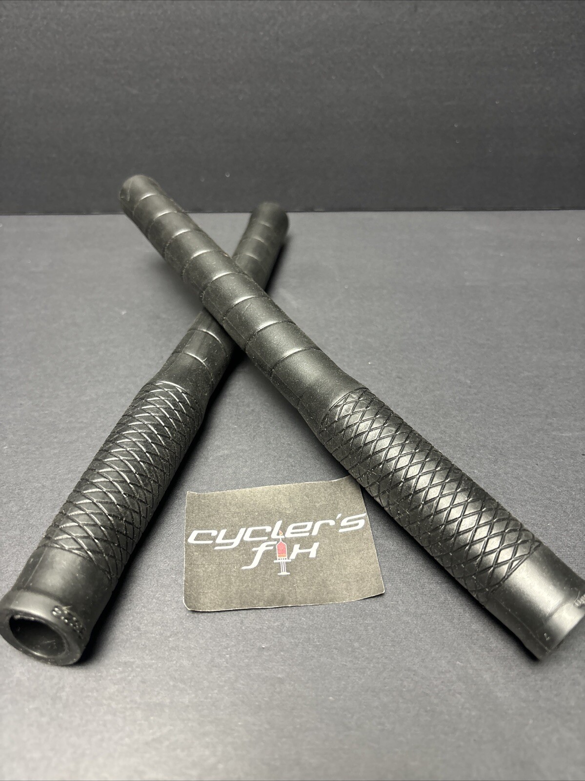 Black 270mm Long Bull Horn Bicycle Grips BMX Road Bike Drop Bar Nitto Origin8