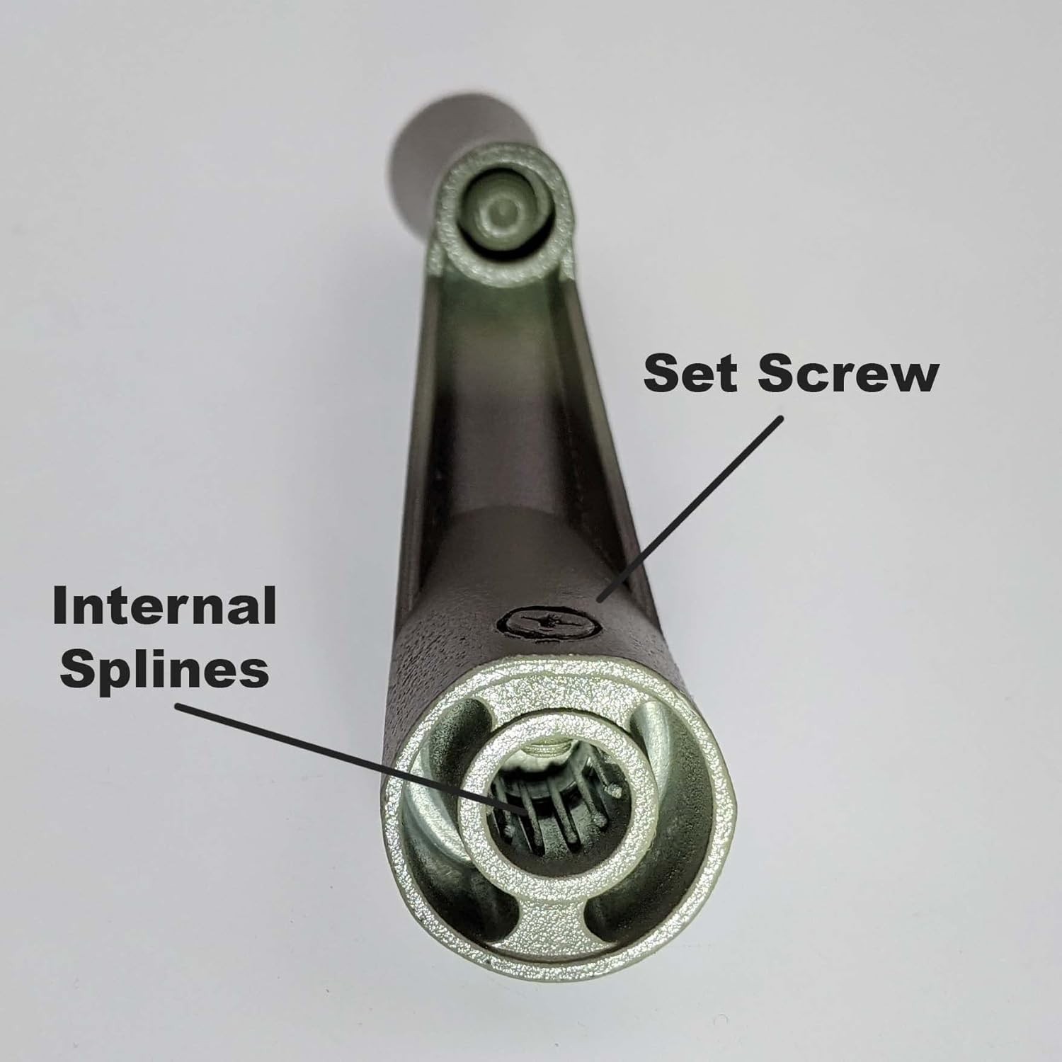 Durable H 3966 Window Crank Handle in Stone – Easy Installation & 360-Degree Use