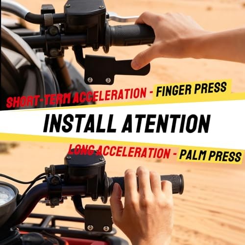 Heavy Duty ATV Throttle Handle Extender Bar – Thumb Throttle Control