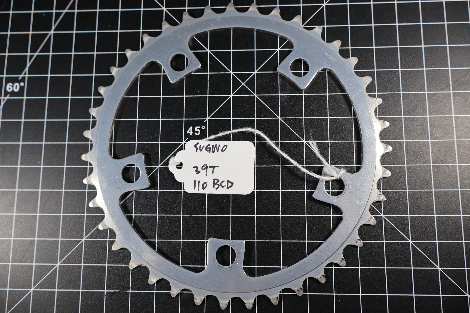 Vintage Sugino 39T 110BCD Chainring Japan BMX Road Bike Single Touring 48g 5 Arm