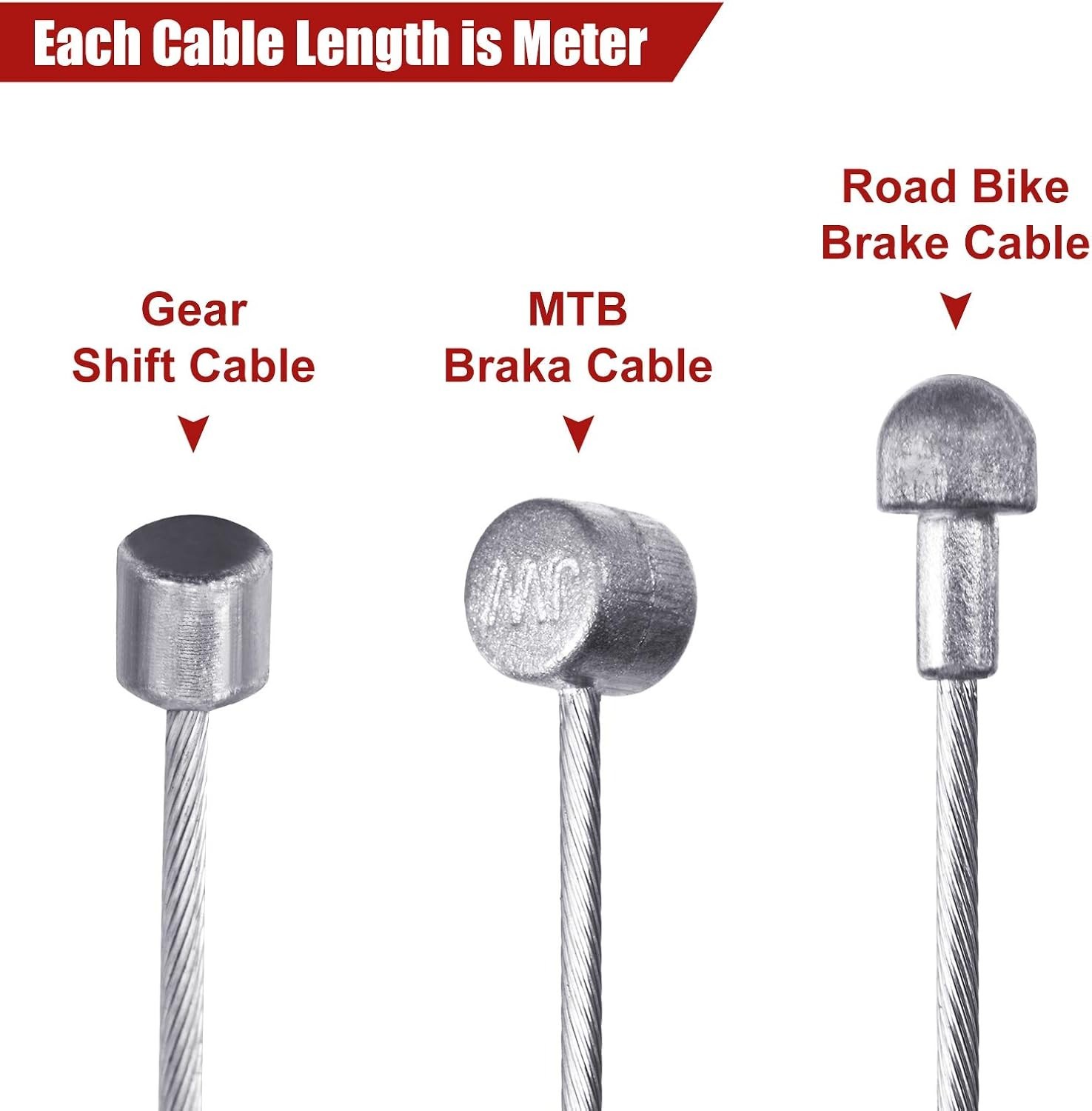 Universal Bike Brake & Shift Cable Kit – Durable, Rust-Resistant Replacement Set