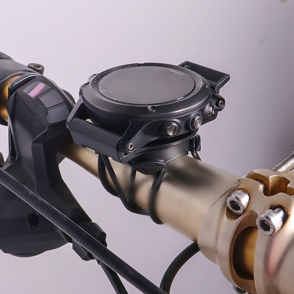 Bike Watch Mount Bracket Fenix7x For Bicycle For Garmin Fenix3 W/Rubber Band